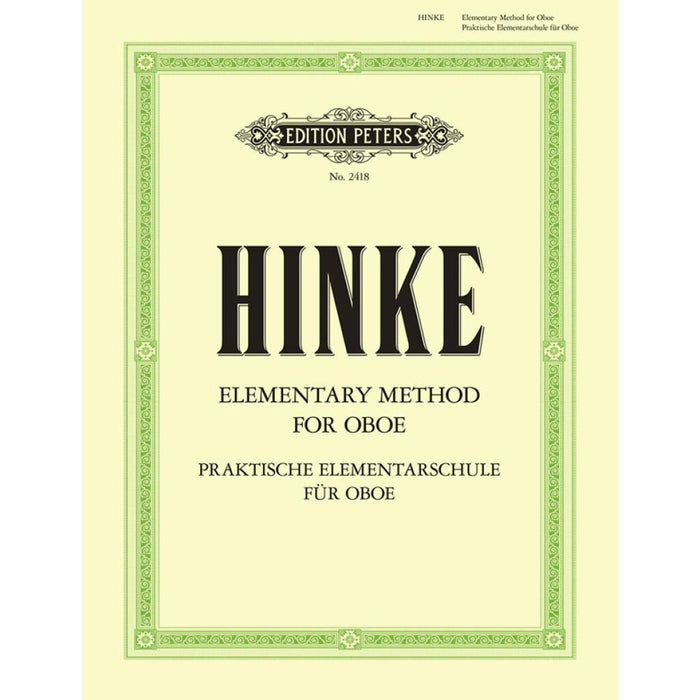 Hinke Elementary Method for Oboe