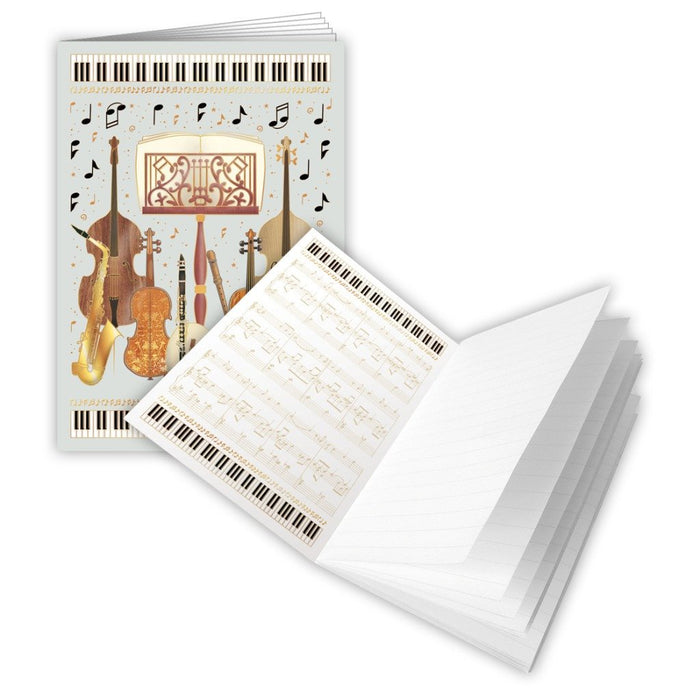 Instruments + Stand A6 Softback Notebook