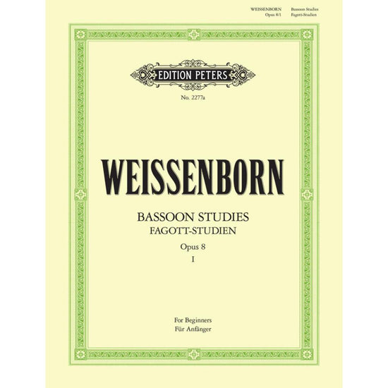 Weissenborn Bassoon Studies, Volume I
