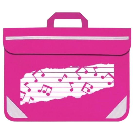 Mapac Music Bag Duo - Music Notes - Bright Pink