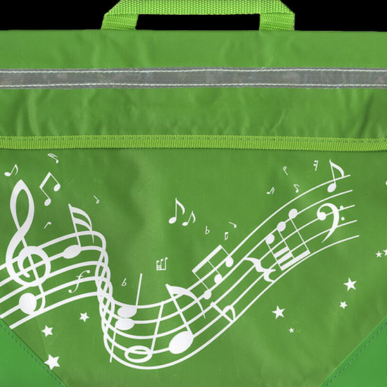 Musicwear: Wavy Stave Music Bag - Green