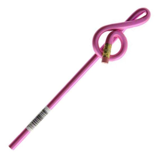 Bentcil: Treble Clef Pencil (Pink)
