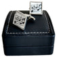 Silver-Plated Cufflinks - Wavy Music