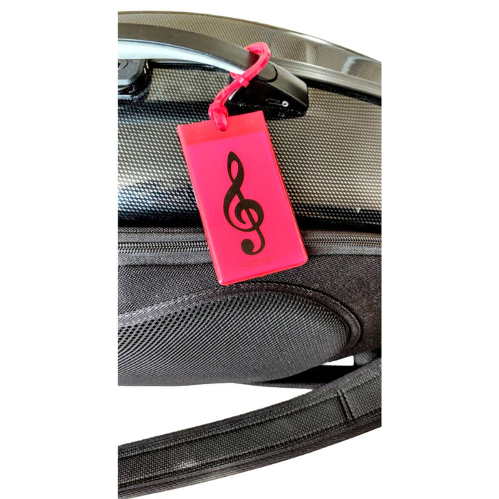 Musical Instrument Name Tag Treble Clef (Various Colours) — Crook and Staple
