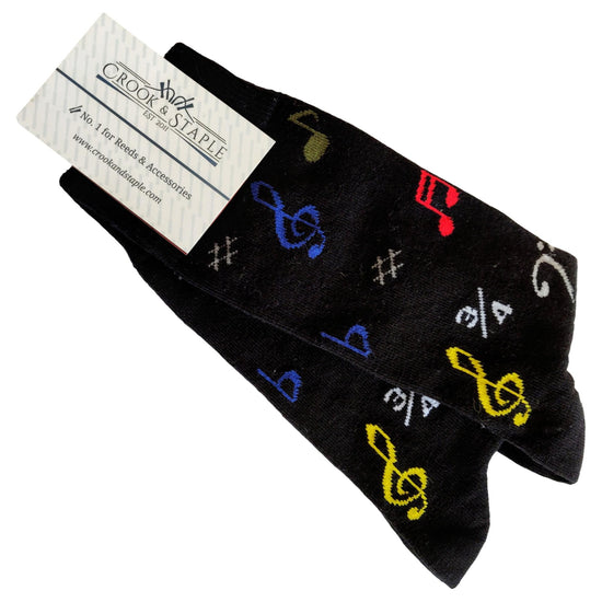 Musical Symbols Men's Socks by Tie Studio Size 6-11