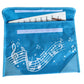 Musicwear: Wavy Stave Music Bag - Light Blue