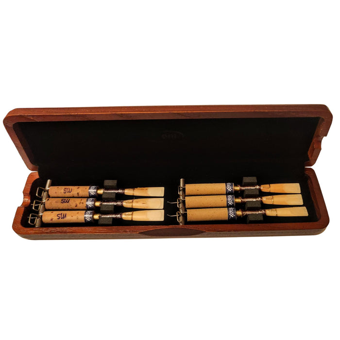 Mahogany Oboe Reed Case (6 reeds with springs)