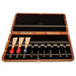 Wooden Mahogany Bassoon Reed Case (9 reeds with pegs)