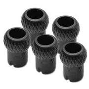 Plastic tube wrapping with imitation knot (Black, per 5) - Crook and Staple
