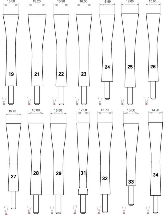 Rieger Bassoon Cane Shaper, TIP ONLY - Crook and Staple - 1