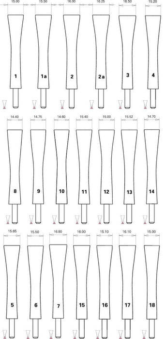 Rieger Bassoon Cane Shaper, TIP ONLY - Crook and Staple - 2