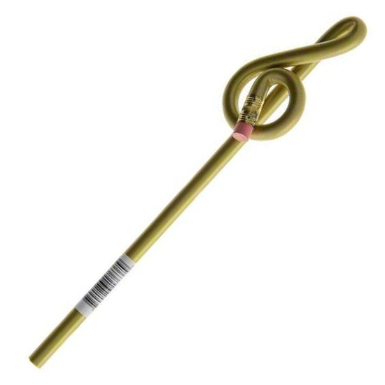 Bentcil: Treble Clef Pencil (Gold)