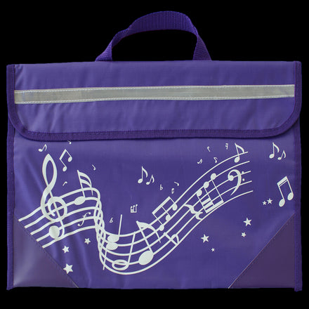 Musicwear: Wavy Stave Music Bag - Purple