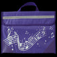 Musicwear: Wavy Stave Music Bag - Purple