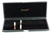 CH Leather Oboe / Cor Anglais Reed Case (18 Ob & 6 Cor Reeds) - Crook and Staple