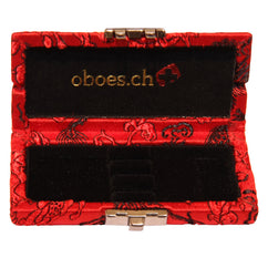 CH Chinese Silk Oboe Reed Case (3 Reeds) - Crook and Staple