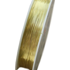 Brass Oboe Reed Wire (Gold, 0.3mm thick, 28m long) - Crook and Staple